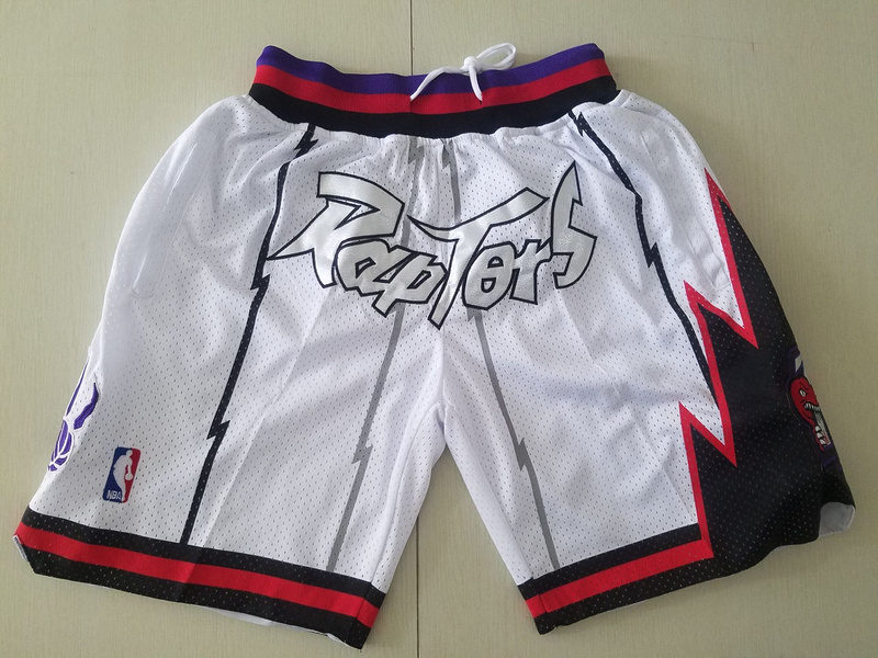 Men 2019 NBA Nike Toronto Raptors white shorts->miami heat->NBA Jersey